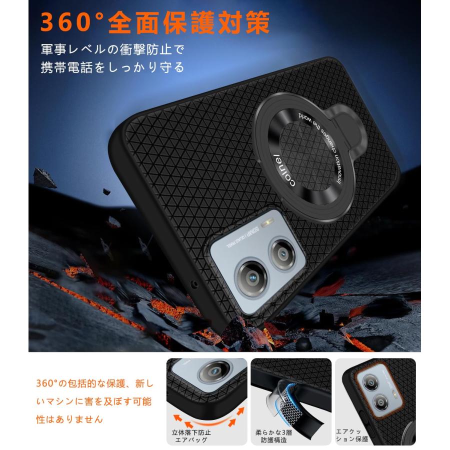 Redmi 12 5G ケース 縦横両対応 リング付き マグネット搭載