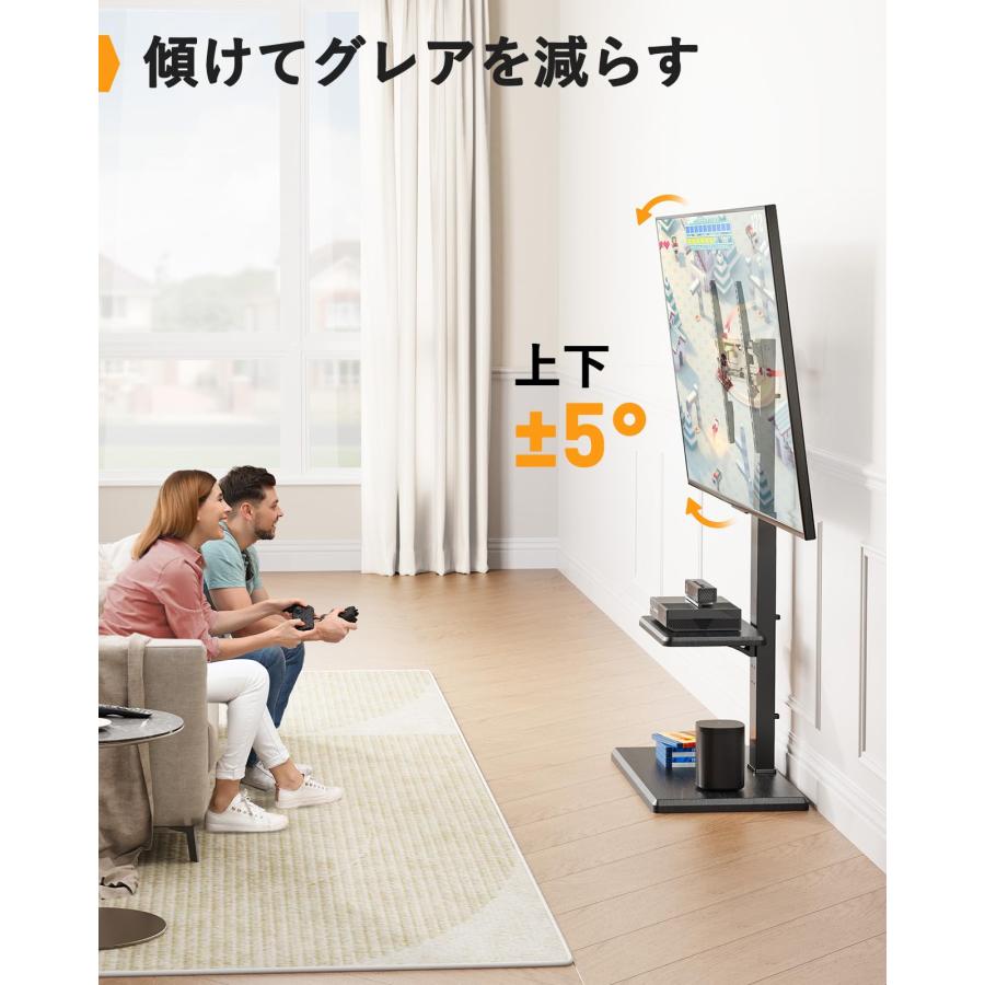 Perlegear TVスタンド 30~70インチキャスター付き 木目調ホワイト Amazon.co.jp: PERLEGEAR テレビスタンド 30~60インチ対応 隠し