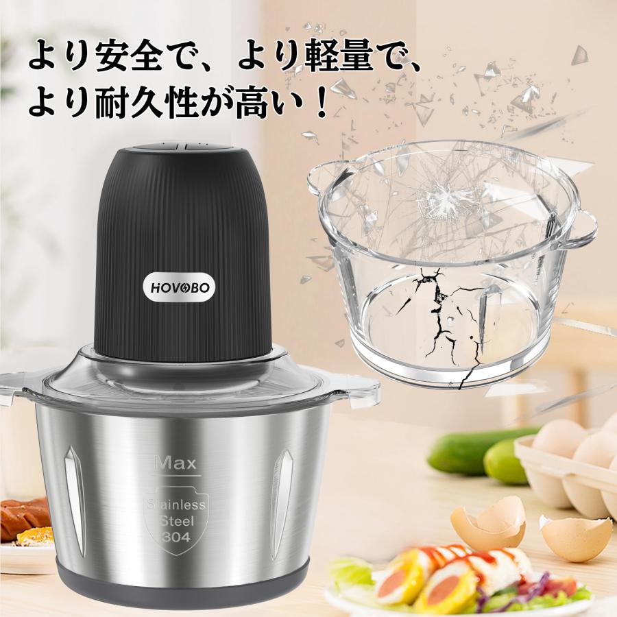 ◎フードプロセッサー 2.0L大容量 チョッパー 300W　多機能 Amazon.co.jp: フードプロセッサー 2.0L大容量 チョッパー 300W