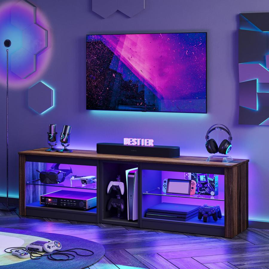 Bestier テレビ台 テレビボード PS5ゲーム機収納対応 幅160cm