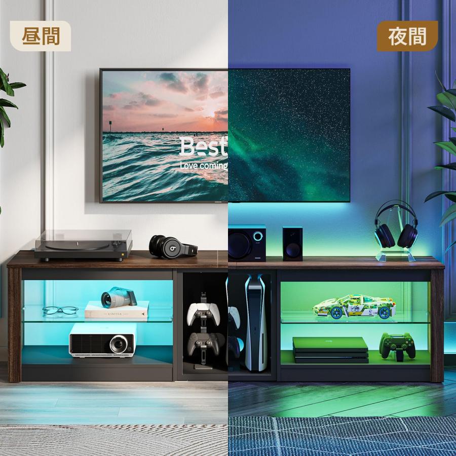 Bestier テレビ台 テレビボード PS5ゲーム機収納対応 幅160cm
