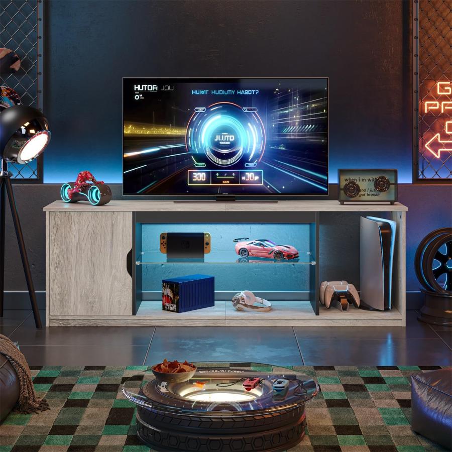 Bestier テレビ台 テレビボード PS5ゲーム機収納対応 幅144.8cm