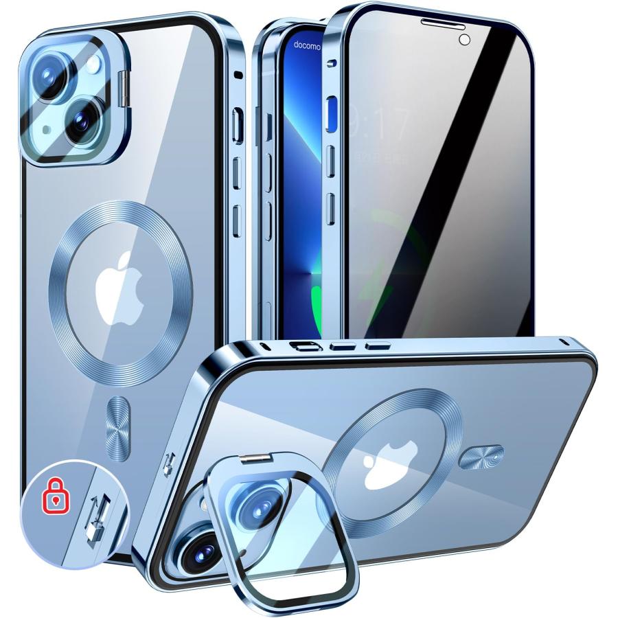 KELLCASE【カメラレンズ保護・スタンド+覗き見防止+MagSafe対応