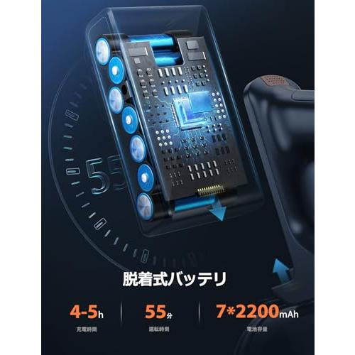 コードレス掃除機 【革新モデル】 450W 38KPa 超強力吸引 タッチ コードレス掃除機 【革新モデル】 450W 38KPa 超強力吸引 タッチ