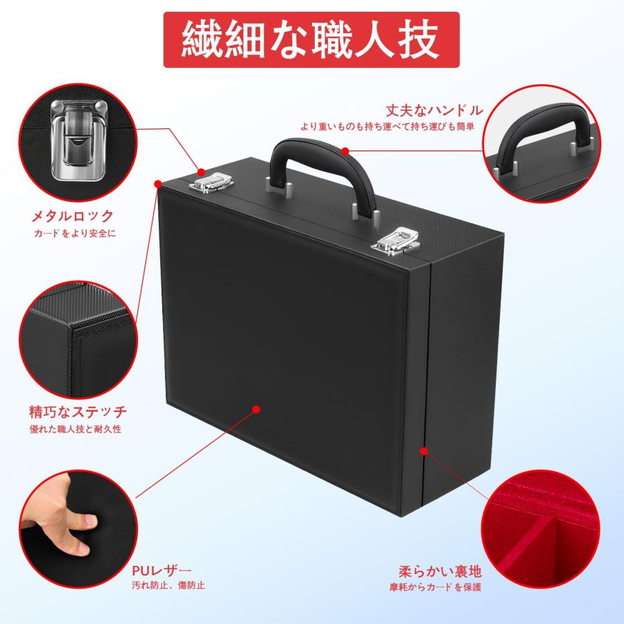 HIMOMO ストレージボックス トレカ 4列 アタッシュケース カードケース