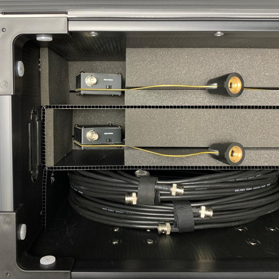 プラダンケース SHURE製UA874WB アクティブアンテナ用 2本＆ケーブル