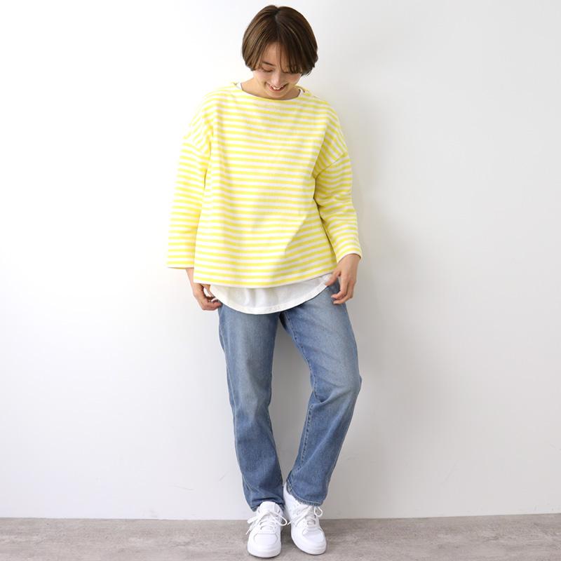 ボーダー カットソー tシャツ 長袖 綿 ロンt レディース ciel d ete