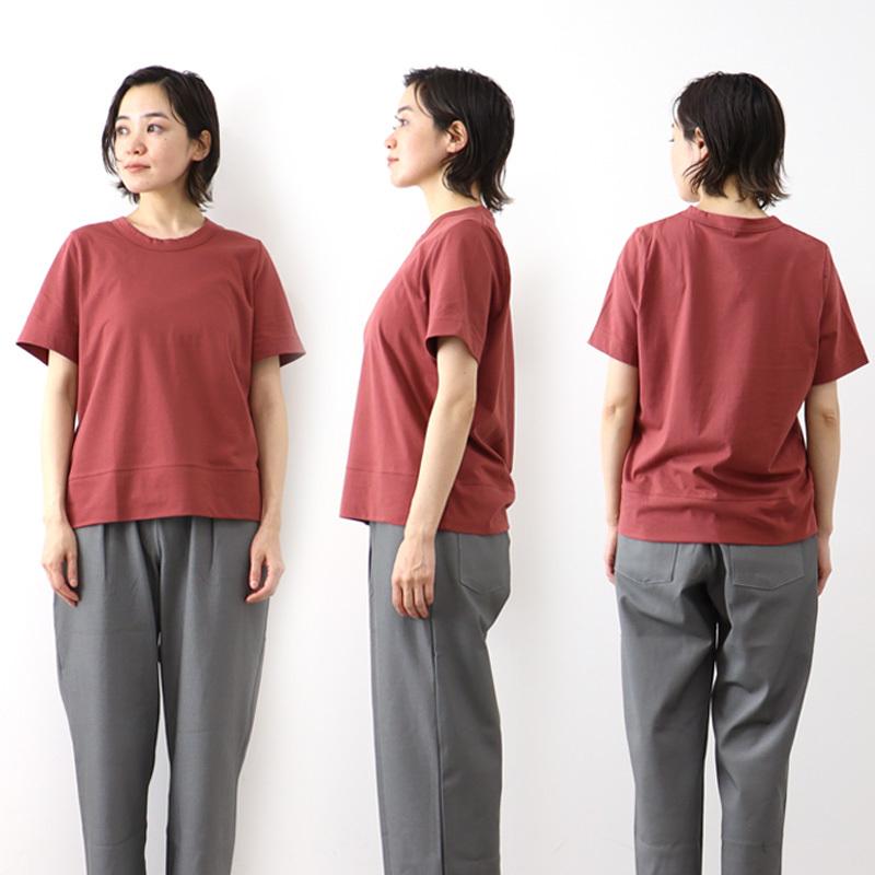半袖tシャツ 無地 レディース ブランド 半袖 綿 白 黒 harmonie