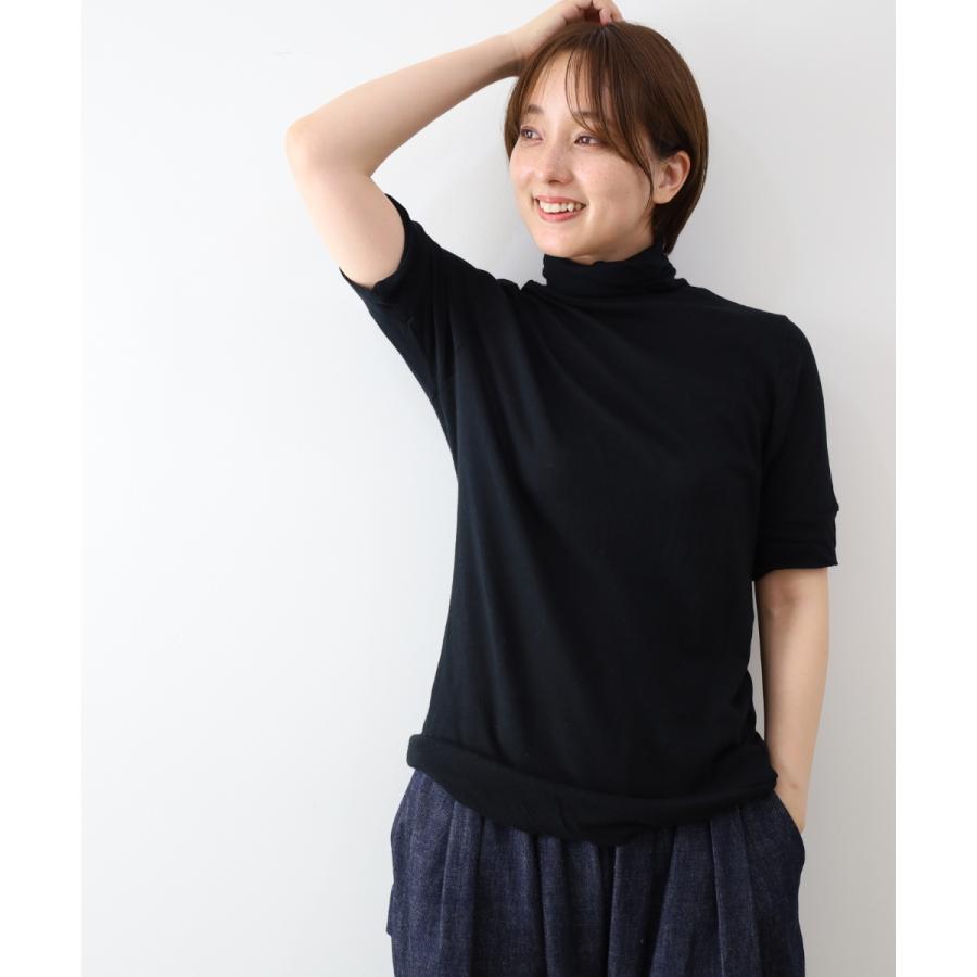 harmonie（アルモニ） 半袖 カットソー 5分袖 タートル 秋 冬 秋