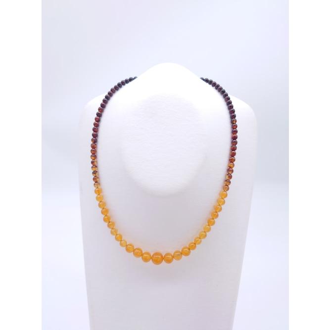 本べっ甲 ネックレス 下白 上品 ハイネック 赤目 黒目 ナチュラル