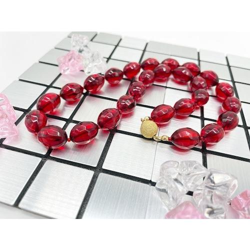 本琥珀 ネックレス 希少 レッドアンバー 贅沢 高級感 魅力 上品 存在感 天然素材（N-265）の画像