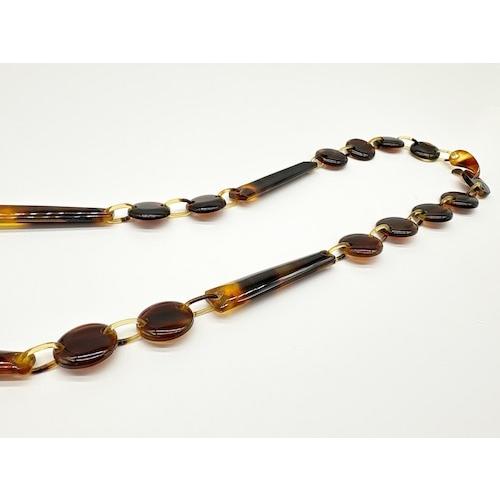 本べっ甲ネックレス 希少 特上 贅沢 職人 上品 透明感 上質 天然素材（N-277）の画像
