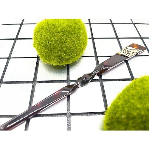 本べっ甲 玉簪 一本刺し シンプル 希少 本水目 和装 希少 一品 天然素材（TK-034）の画像