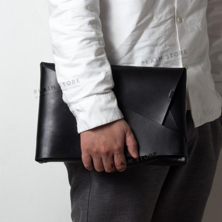 クラッチバッグ 所作 本革 ハンドバッグ メンズ レディース Sho Clch Bag Blk Plain Store 通販 Yahoo ショッピング