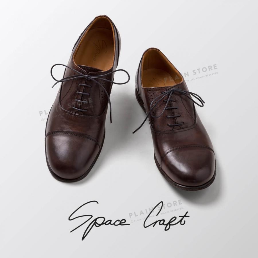 ストレートチップ レースアップシューズ ホースレザー 本革 革靴 ダークブラウン Space Craft メンズ レディース Spacecraft Sc 112 Brown Plain Store 通販 Yahoo ショッピング