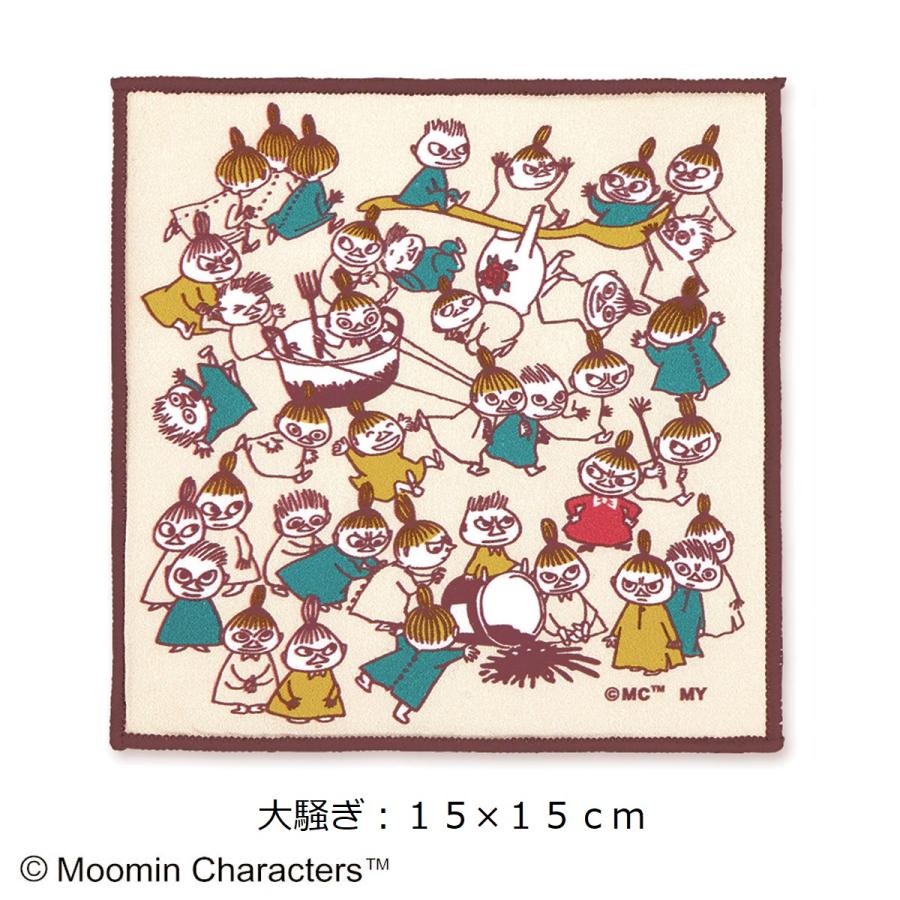 MOOMIN（ムーミン） ミニハンカチ 北欧 リトルミイ スナフキン 日本製
