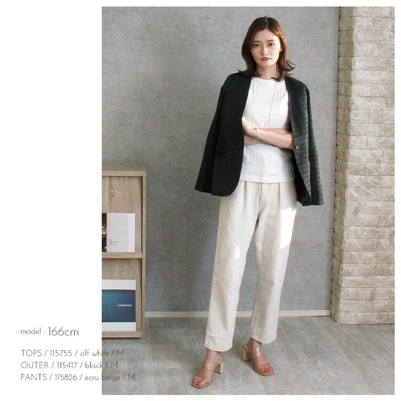 新品‼︎超お買い得‼︎23区超薄手ノーカラージャケット サイズ38ブラック・グレー ノーカラージャケット フォーマル ツイル シングル テーラード