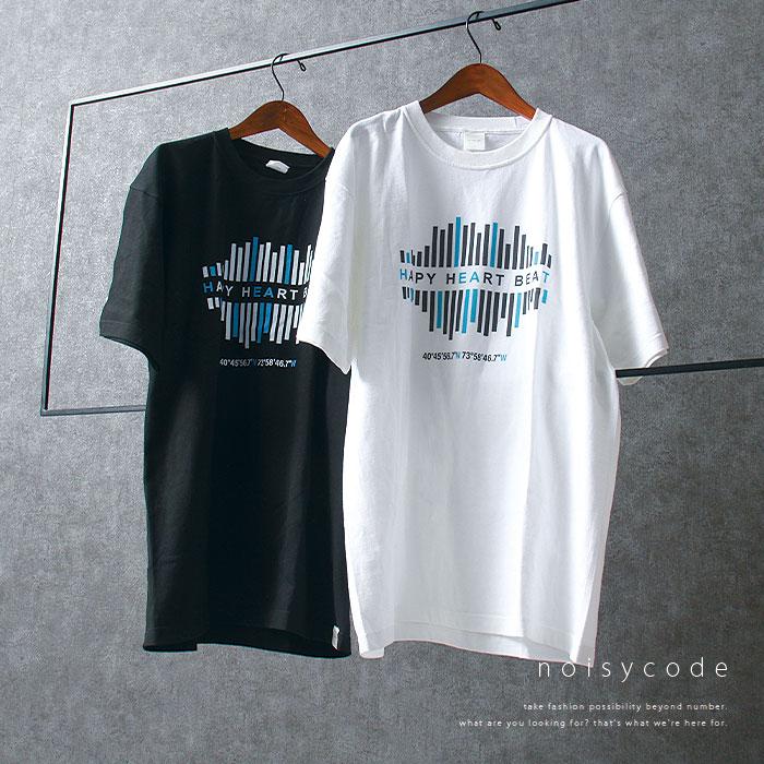 Noisycode Tシャツ オリジナル レディース メンズ ブランド デザインtシャツ 綿100 厚手 7 4oz 春 夏 半袖 おしゃれ プルオーバー 鼓動 英字 プリント ロゴ 0heart Plaisir プレジール 通販 Yahoo ショッピング