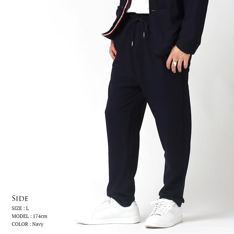 イージーパンツ メンズ メッシュ素材 ストレッチ パンツ メッシュパンツ アンクル丈 テーパードパンツ メンズ 夏 アンクルパンツ クロップドパンツ オフィス|plaisir-shop|06