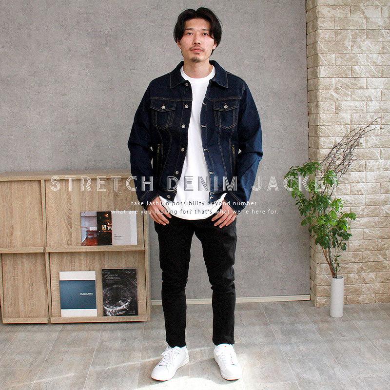 デニムジャケット メンズ ストレッチ Gジャン ライトアウター ｇジャン ジージャン お兄 ビター系 アメカジ ホワイトデニム おすすめ シンプル カッコイイ M Plaisir プレジール 通販 Yahoo ショッピング