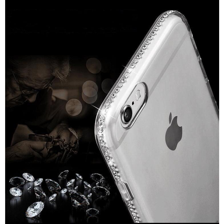 ラインストーン iPhoneケース クリア ソフト SE Xs X 8 7 6s Plus