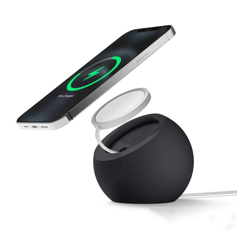 iPhoneスタンド MagSafe シリコンホルダー ワイヤレス充電 無線充電