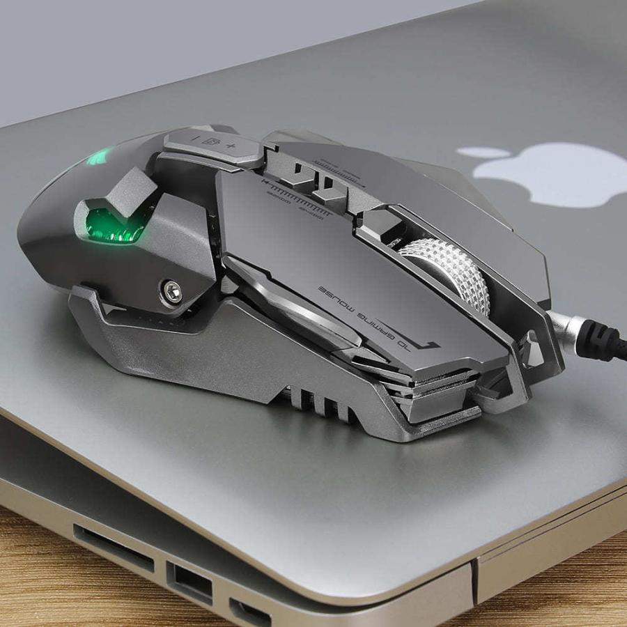 ゲーミングマウス 有線接続 LED DPI速度変更 最大3200dpi 7ボタン