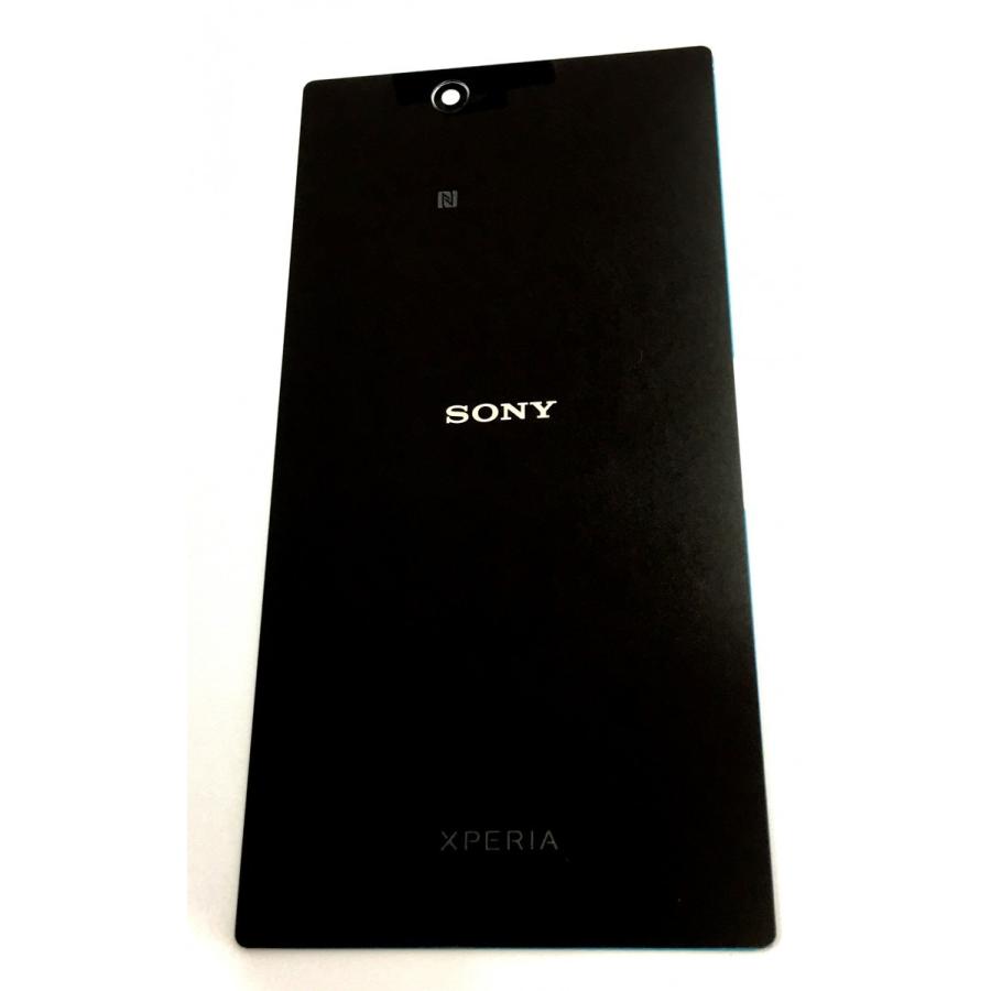 Xperia Z Ultra バックパネル 修理部品 ブラック 背面ガラスパネル