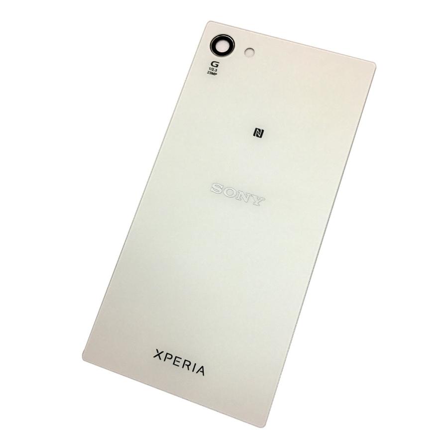 SONY XPERIA Z5 Compact バックパネル ホワイト フロストガラス 背面