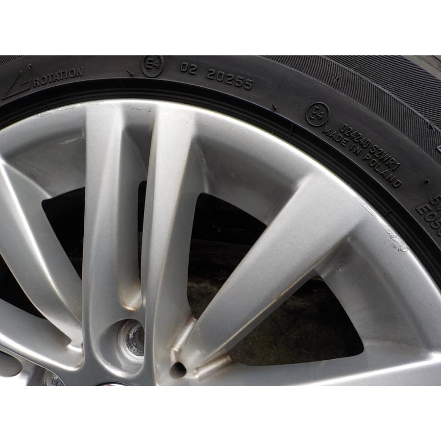 ■業者向は送料安 BMW E90純正16インチアルミ4本タイヤ付き 7J +34 120/5 72.5φ 225/50-16 2017年製■京都発の画像