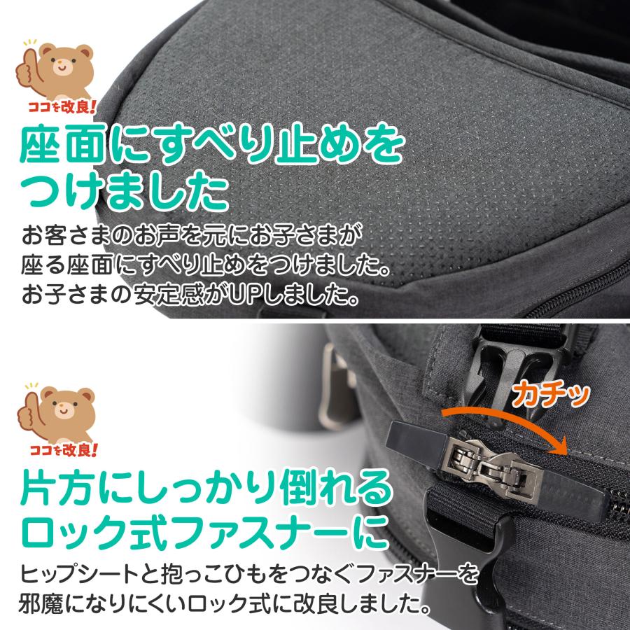 抱っこ紐 ヒップシート 抱っこひも 改良版 おんぶ紐 ベビーキャリア ウエストポーチ バッグ 赤ちゃん プレジュール 保育士推薦×ベビモこどもに掲載 | Plaisiureux | 16