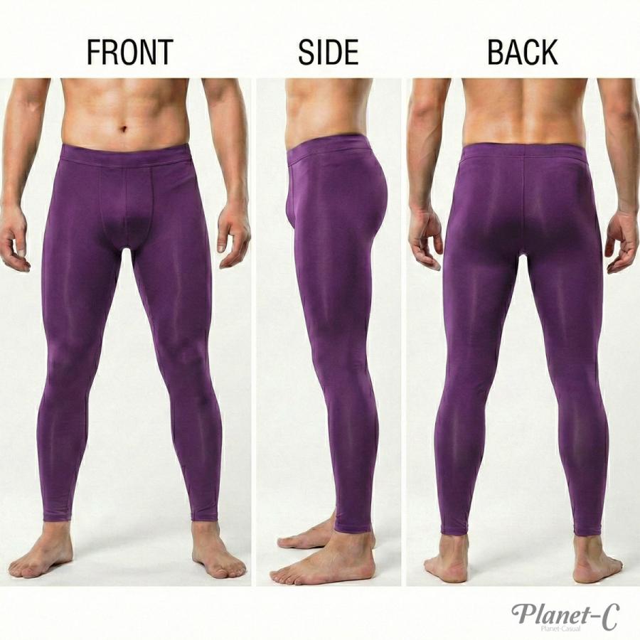 PlanetーC（プラネットシー） メンズレギンス 10分丈 スポーツレギンス