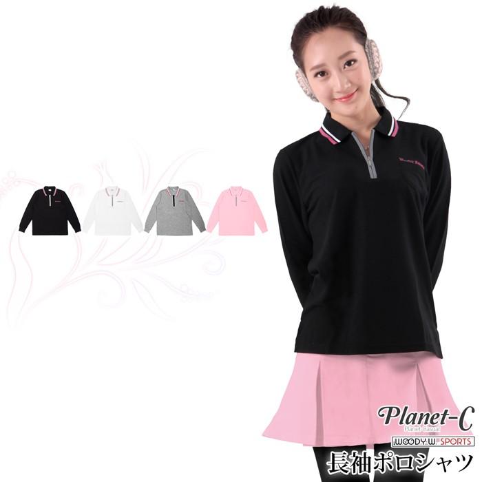ポロシャツ レディース トップス 長袖 ゴルフウェア 軽作業 速乾 ランニング ウォーキング テニス ゴルフ Planet C Woodyworld Pc 605 Pc 605 Planet C プラネットシー 通販 Yahoo ショッピング