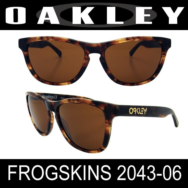 OAKLEY(オークリー) サングラス FROGSKINS 2043-06 Dark Brown Tortoise/Dark Bronz｜planet-megane