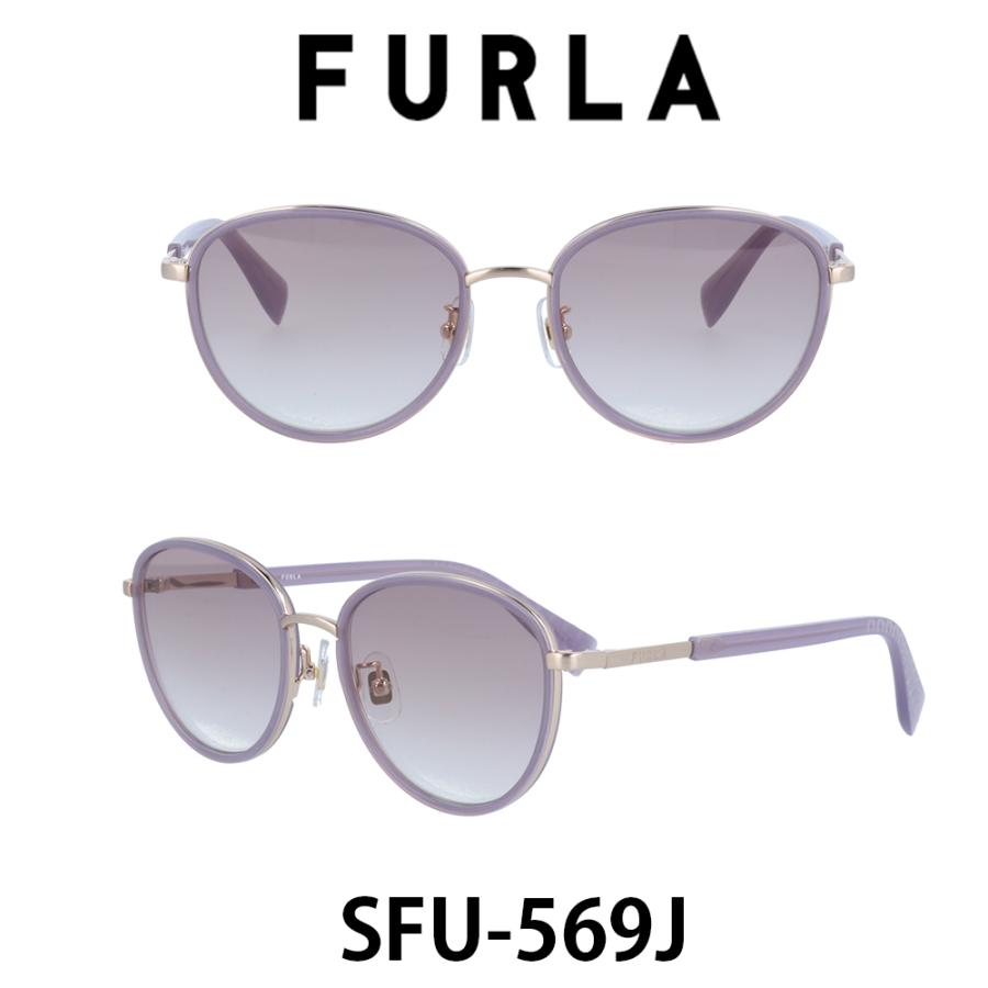 FURLA フルラ◆婦人サングラス　SFU569J-383Y（パープル）ケース付 Ray-Ban フルラ サングラス レディース FURLA Japanモデル SFU