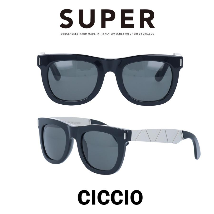 SUPER(スーパー) サングラス チッチオ Ciccio X6L ブラック/シルバー 