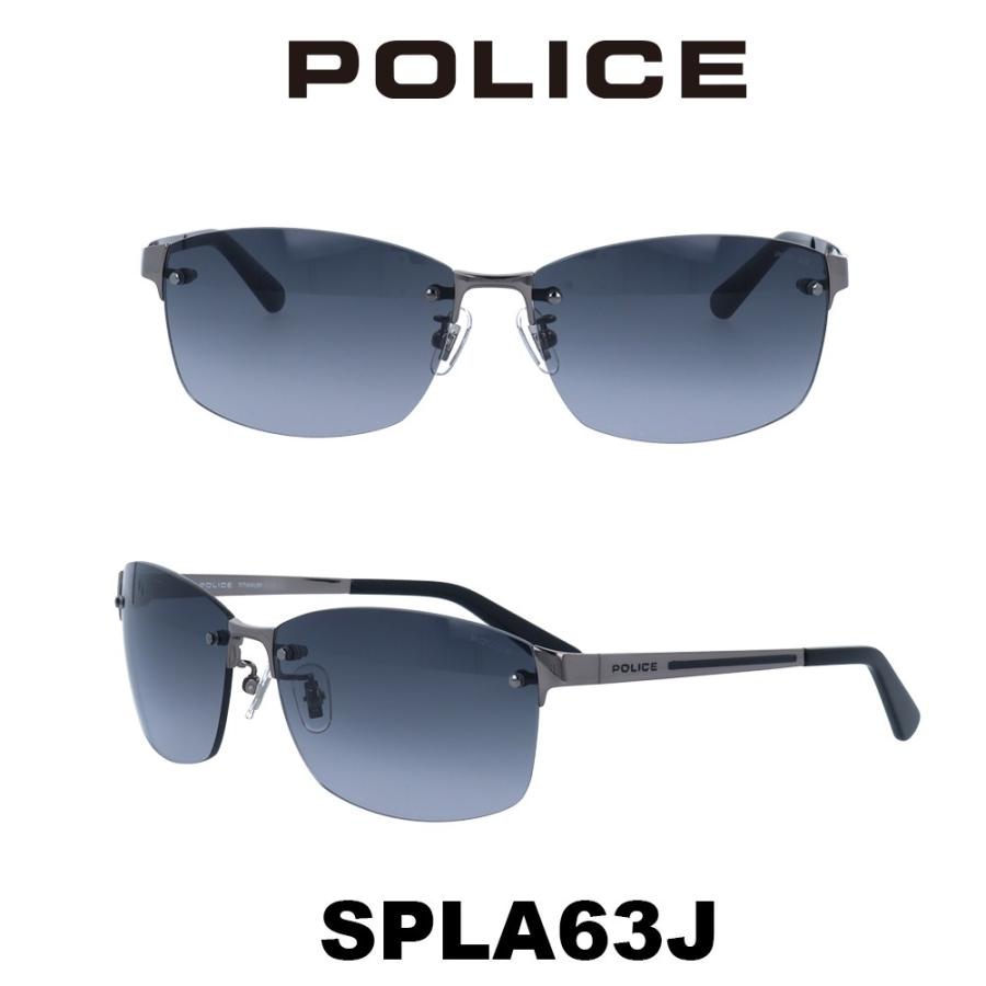 POLICE SPLA60J チタン製 メガネ シルバー POLICE SPLA60J チタン製 メガネ シルバー