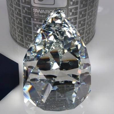 スワロフスキー Swarovski 1992年 廃盤品 『Cone / Rio - Crystal Cal - ペーパーウェイト』 010165_1