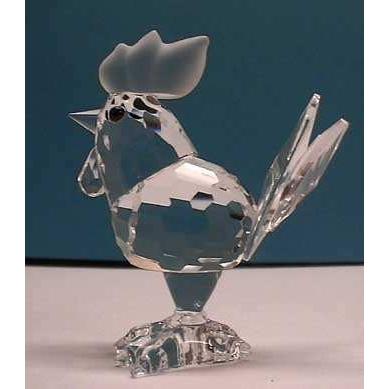 SWAROVSKI - スワロフスキー SWAROVSKI オンドリ ニワトリ 2000年廃盤品 オブジェ 置物 014497【中古】 SWAROVSKI スワロフスキー オンドリ ニワトリ 2000年廃盤品