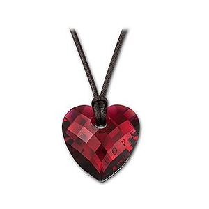 スワロフスキー Swarovski 『Love Bordeaux Heart Engraved ペンダント』 1021539