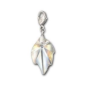 人気 Crystal Clear Swarovski スワロフスキー Leaf チャーム レディースアクセサリー