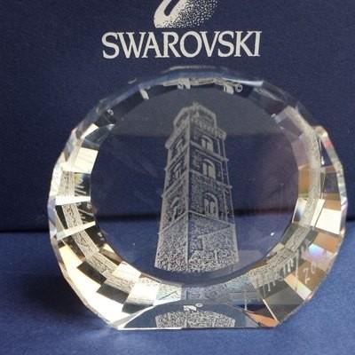 スワロフスキー Swarovski 2010年 『Frosinone Italy ディスク ペーパーウェイト』 1080009