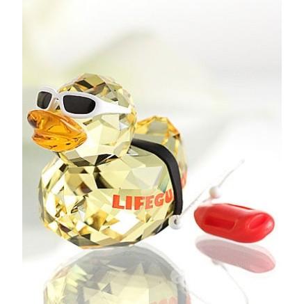 美品 スワロフスキー ハッピーダック ミスエレガント クリスタル