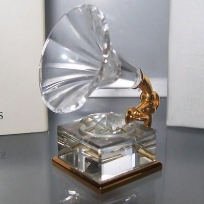 スワロフスキー Swarovski 2004年 廃盤品 『蓄音機, ゴールド