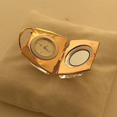 スワロフスキー Swarovski 2004年 廃盤品 『Secrets Handbag Clock』 210820_2
