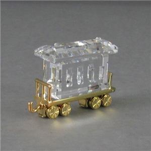 スワロフスキー Swarovski 2004年 廃盤品 『列車の客車, ゴールド