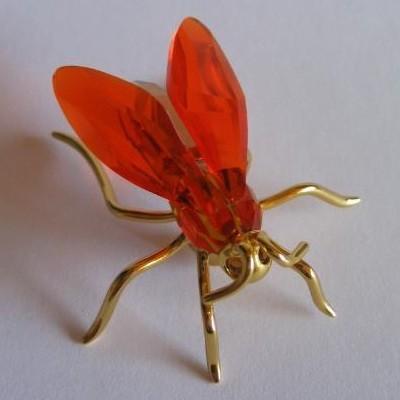 スワロフスキー Swarovski 2003年 廃盤品 置物 Bee Amaya， light siam small フィギュア 242136