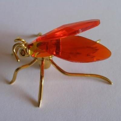 スワロフスキー Swarovski 2003年 廃盤品 置物 Bee Amaya, light siam