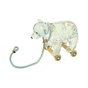 スワロフスキー Swarovski 2003年 廃盤品 『テディベアの車輪の