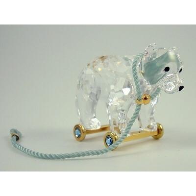 スワロフスキー Swarovski 2003年 廃盤品 『テディベアの車輪の